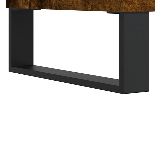vidaXL 3-Piece Bathroom Furniture Set Smoked Oak Engineered Wood
