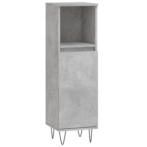 3-tlg Badmöbel-Set Betongrau