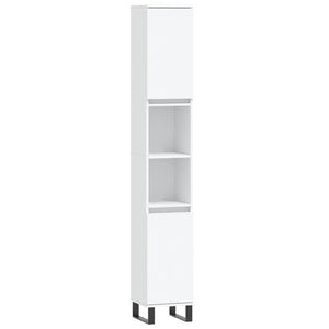 vidaXL 3-Piece Bathroom Furniture Set White Engineered Wood