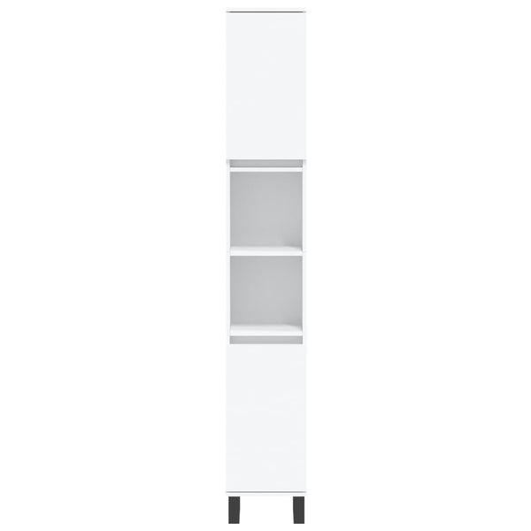 vidaXL 3-Piece Bathroom Furniture Set White Engineered Wood