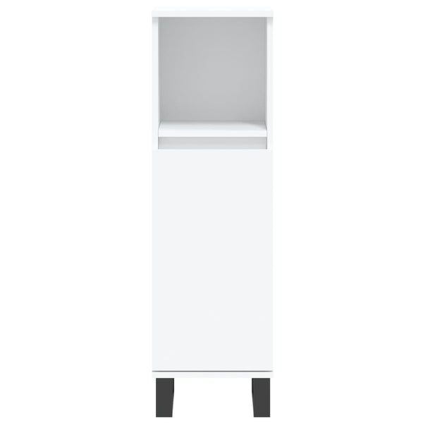 vidaXL 3-Piece Bathroom Furniture Set White Engineered Wood