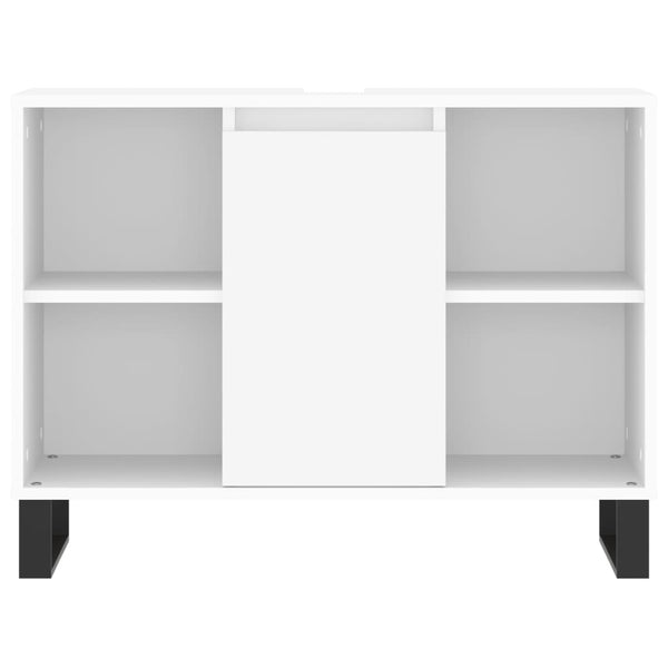 vidaXL 3-Piece Bathroom Furniture Set White Engineered Wood