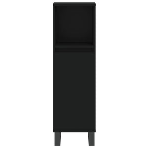 vidaXL 3-Piece Bathroom Furniture Set Black Engineered Wood
