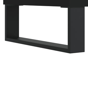 vidaXL 3-Piece Bathroom Furniture Set Black Engineered Wood