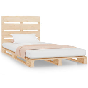vidaXL Solid Pine Bed 90x190 cm