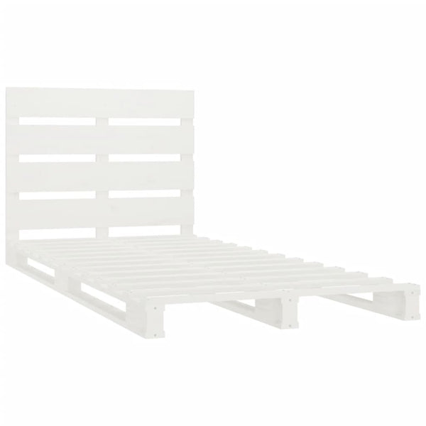 vidaXL Solid Wood Bed White 90x190 cm Pine