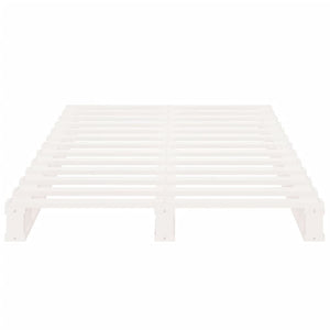 vidaXL Solid Wood Bed White 90x190 cm Pine