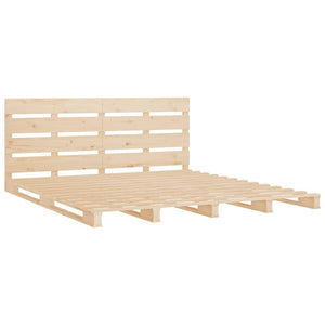 vidaXL Solid Pine Bed 120x190 cm