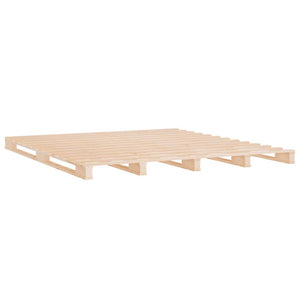 vidaXL Solid Pine Bed 120x190 cm