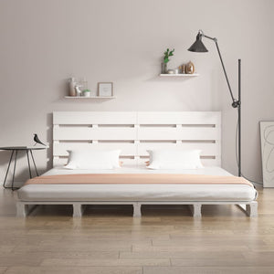 vidaXL Solid Pine Bed White 120x190 cm