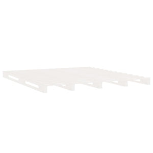 vidaXL Solid Pine Bed White 120x190 cm