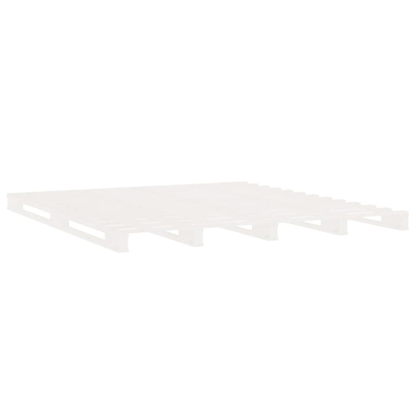 vidaXL Solid Pine Bed White 120x190 cm