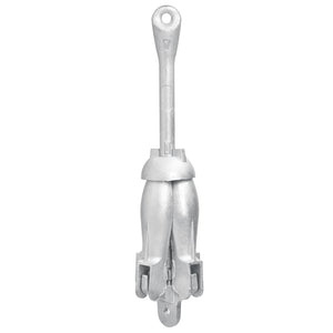 vidaXL Folding Anchor Silver 2.5 kg Malleable Cast Iron