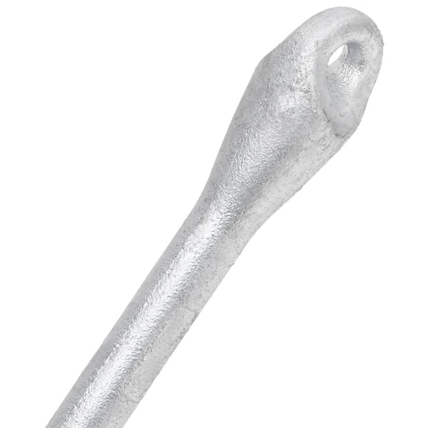 vidaXL Folding Anchor Silver 2.5 kg Malleable Cast Iron
