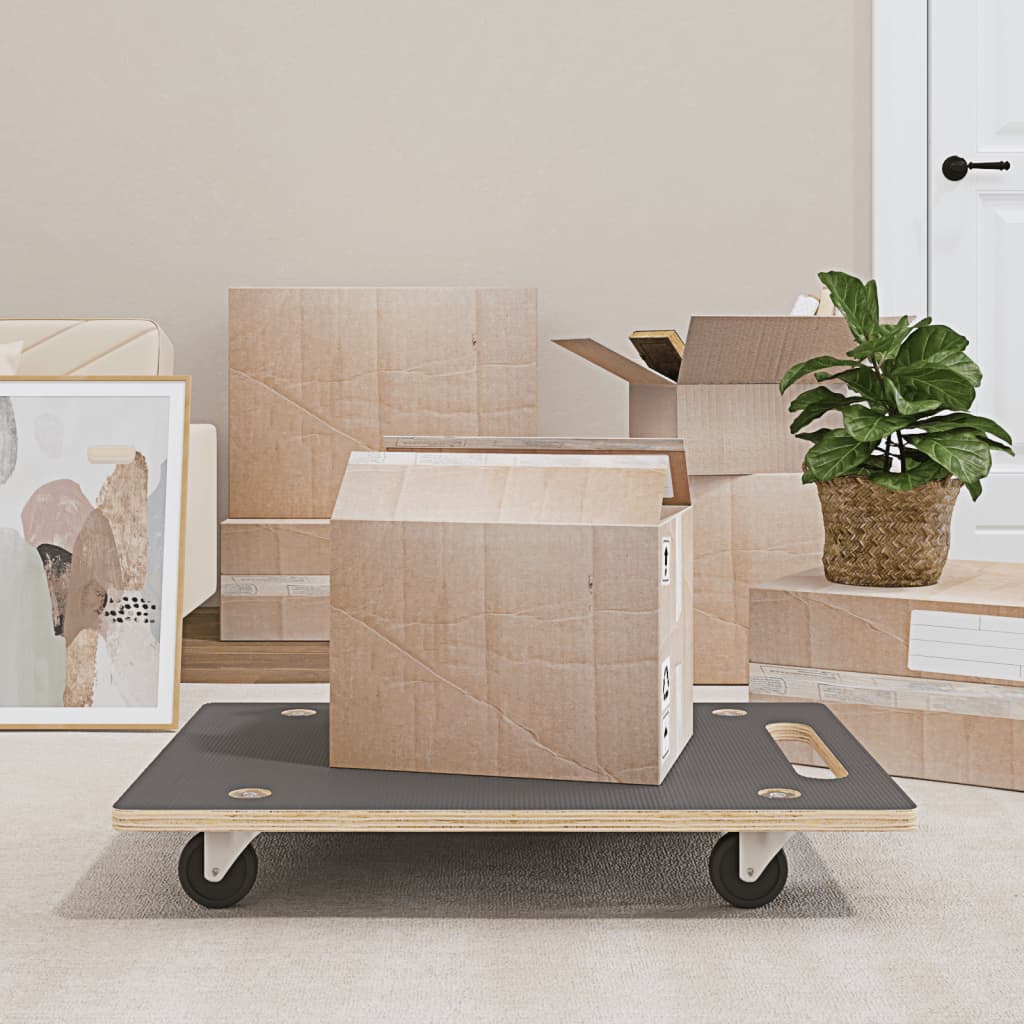 vidaXL Dolly 2 pcs Rectangular 80x55x11.5 cm 250 kg