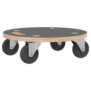 vidaXL Dolly 2 pcs. Round Ø38x11.5 cm 250 kg