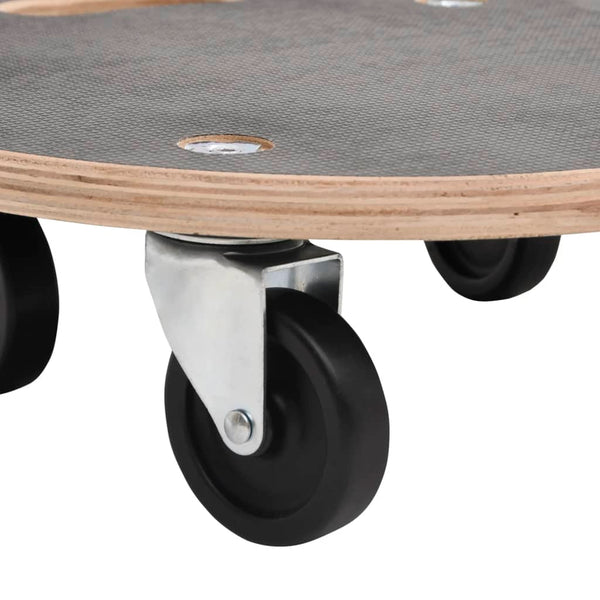 vidaXL Dolly 2 pcs. Round Ø38x11.5 cm 250 kg