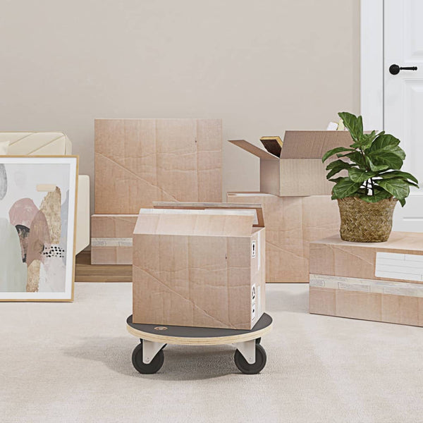 vidaXL Dolly 2 pcs. Round Ø38x11.5 cm 250 kg