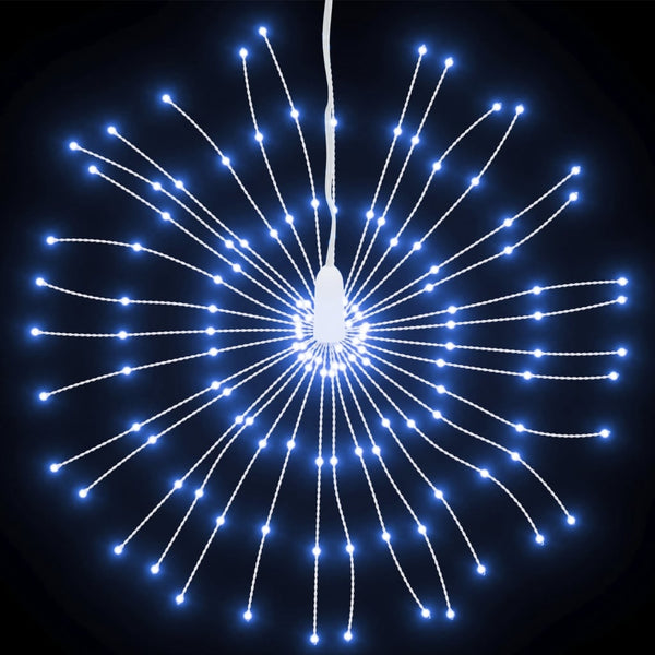 vidaXL Christmas Lights Firework 8 pcs. 140 LEDs Cold White 17cm