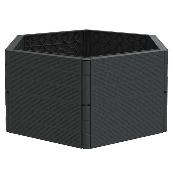 vidaXL Planters 2 pcs. Anthracite PP