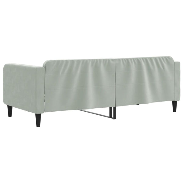 vidaXL Day Bed Light Grey 100x190 cm Velvet