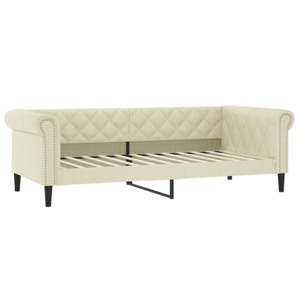 vidaXL Day Bed Cream 80x200 cm Faux Leather