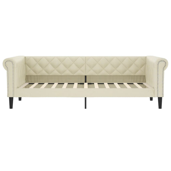 vidaXL Day Bed Cream 80x200 cm Faux Leather