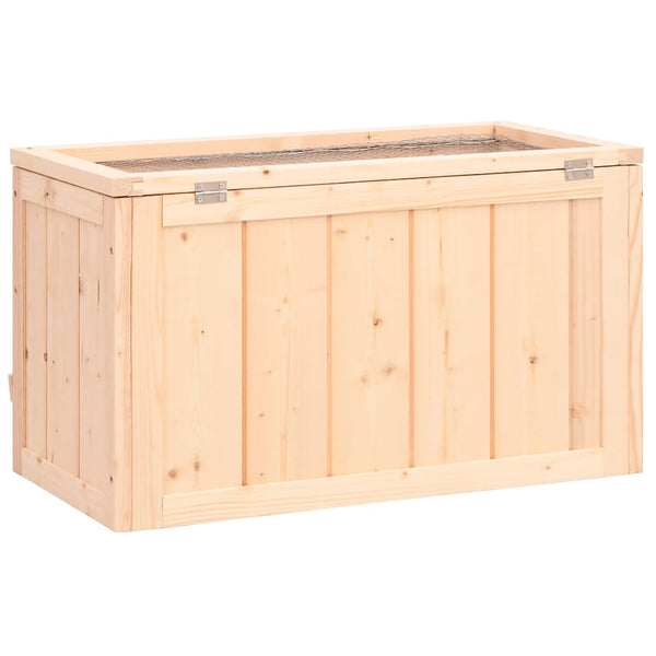 vidaXL Hamster Cage 60x30x35 cm Solid Fir Wood