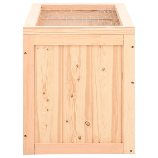 vidaXL Hamster Cage 60x35.5x42 cm Solid Fir Wood
