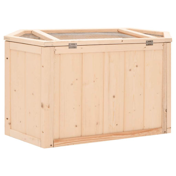 vidaXL Hamster Cage 80x40x43 cm Solid Fir Wood