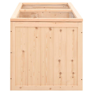 vidaXL Hamster Cage 89.5x45x45 cm Solid Fir Wood
