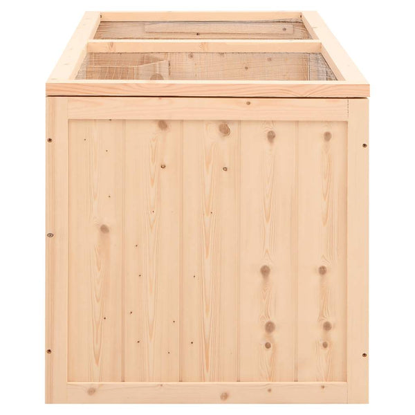 vidaXL Hamster Cage 89.5x45x45 cm Solid Fir Wood