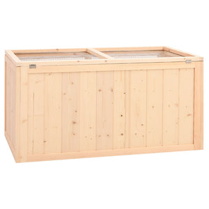 vidaXL Hamster Cage 89.5x45x45 cm Solid Fir Wood
