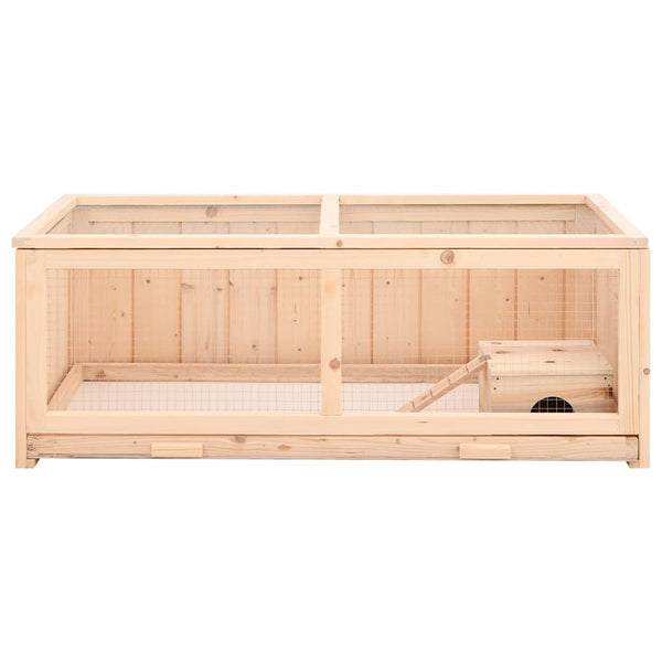 vidaXL Hamster Cage 104x52x38 cm Solid Fir Wood