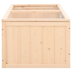vidaXL Hamster Cage 104x52x38 cm Solid Fir Wood