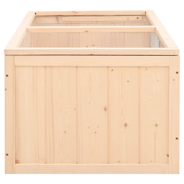 vidaXL Hamster Cage 104x52x38 cm Solid Fir Wood