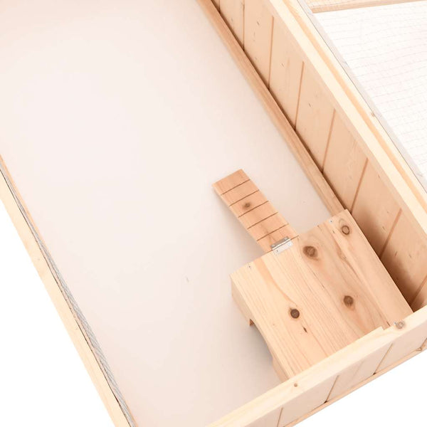 vidaXL Hamster Cage 104x52x38 cm Solid Fir Wood