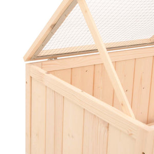 vidaXL Hamster Cage 104x52x38 cm Solid Fir Wood