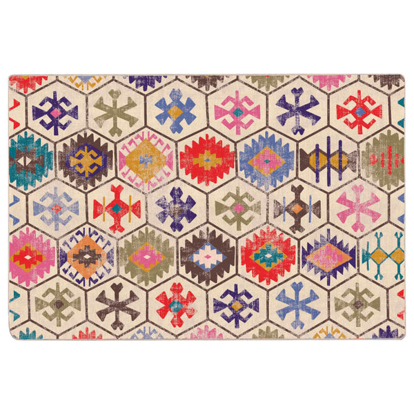 vidaXL Washable Rug Multicolored 120x180 cm