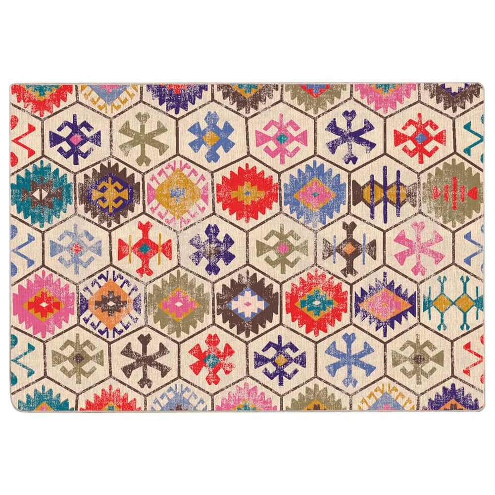 vidaXL Washable Rug Multicolour 160x230 cm