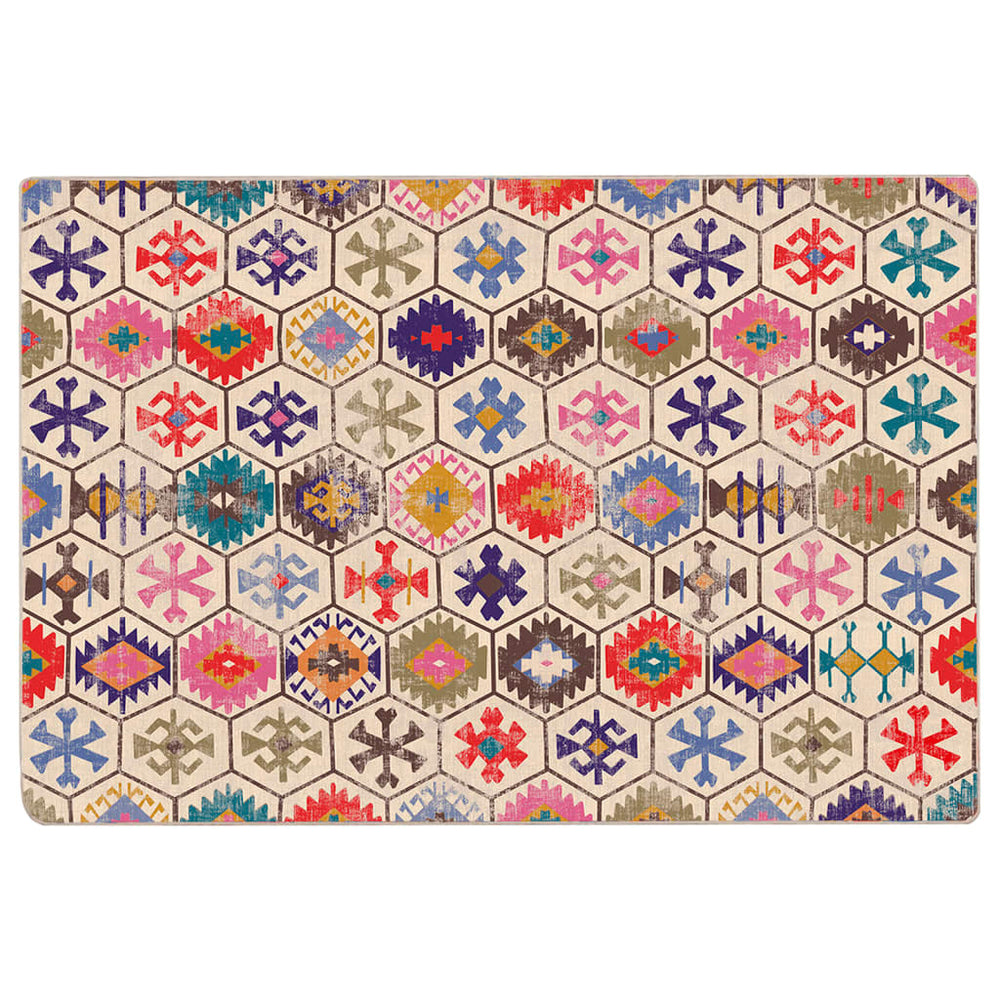 vidaXL Washable Rug Multicolour 190x300 cm