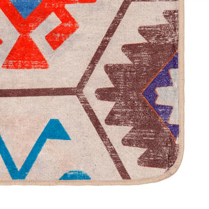 vidaXL Washable Rug Multicolour 190x300 cm