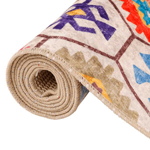 vidaXL Washable Rug Multicolour 190x300 cm