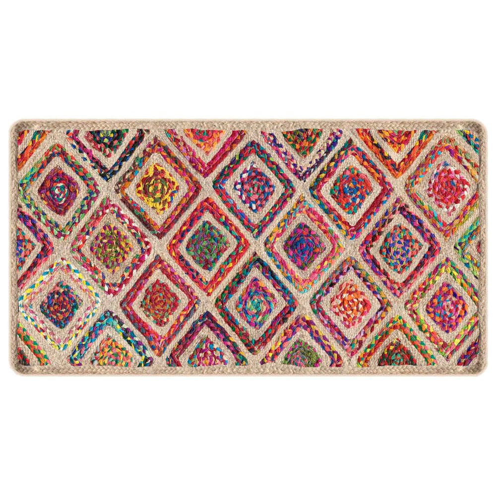 vidaXL Washable Rug Multicolour 80x150 cm