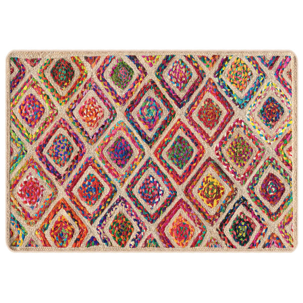vidaXL Washable Rug Multicolored 120x180 cm