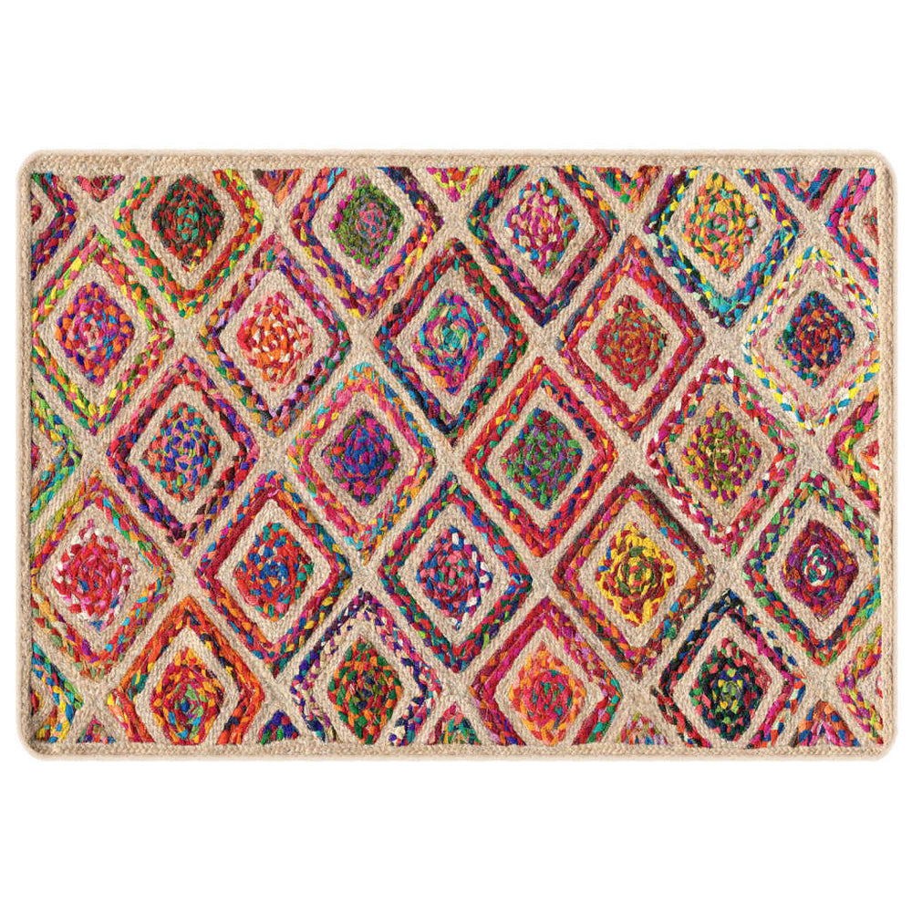 vidaXL Washable Rug Multicolour 160x230 cm