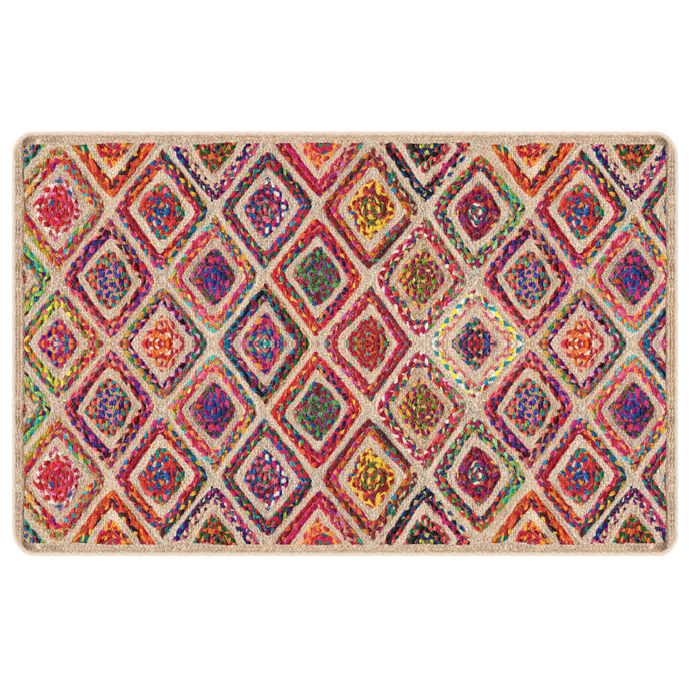 vidaXL Washable Rug Multicolour 190x300 cm