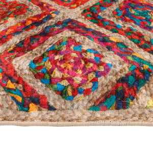 vidaXL Washable Rug Multicolour 190x300 cm