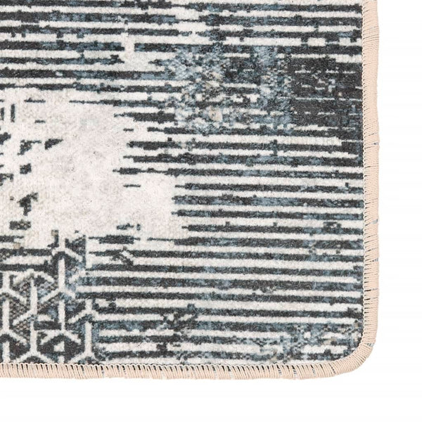 vidaXL Washable Rug Multicolored 80x300 cm