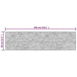 vidaXL Washable Rug Multicolored 80x300 cm